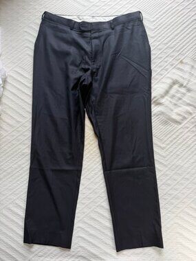 SUITSUPPLY Brescia 100% Wool Pants 34x30 Dark Navy Vitale Baberis Canonico